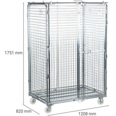 Rollcontainer mobil Manutan, pana la 600 kg, incuiabil