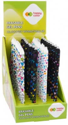 Roller gel cu rescriere, Happy Color, My Love, albastru, 0.5mm, 36 buc/set