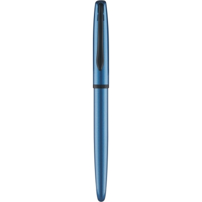 Roller Jazz Noble Elegance Aquamarine, 1 rezerva roller Pelikan 338 inclusa, cerneala albastra corectabila, varf M, in cutie pentru cadou