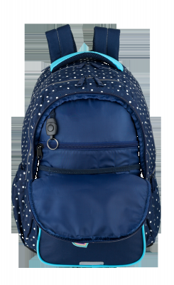 Rucsac Oxford Dots, 3 compartimente, roz