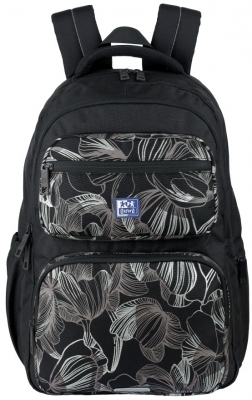 Rucsac Oxford Dream Tech Holografic, 2 compartimente, negru floral