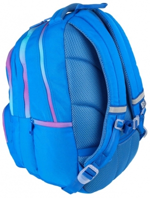 Rucsac Oxford Gradient, 3 compartimente, culoare albastru/mov