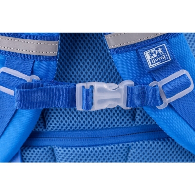 Rucsac Oxford Gradient, 3 compartimente, culoare albastru/mov