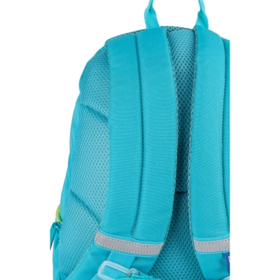 Rucsac Oxford Gradient, 3 compartimente, culoare galben/verde turcoaz