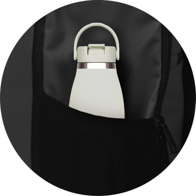Rucsac Oxford Identity Off Road Rolltop, 10 compartimente, negru