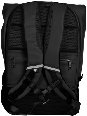 Rucsac Oxford Identity Off Road Rolltop, 10 compartimente, negru