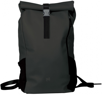 Rucsac Oxford Identity Off Road Rolltop, 10 compartimente, negru