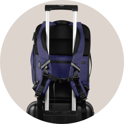 Rucsac Oxford Identity Executive, 14 compartimente, bleumarin