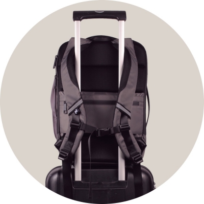 Rucsac Oxford Identity Executive, 14 compartimente, gri