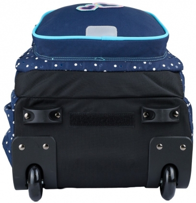 Rucsac Oxford Trolley Dots, 3 compartimente, albastru inchis