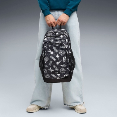 Rucsac Puma Academy, All-Over Print Black-Run