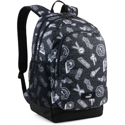 Rucsac Puma Academy, All-Over Print Black-Run
