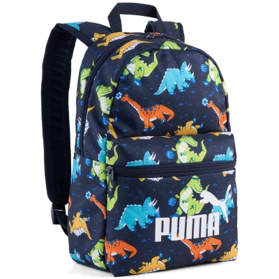 Rucsac Puma Phase Small, model Dino, AOP navy-sporty