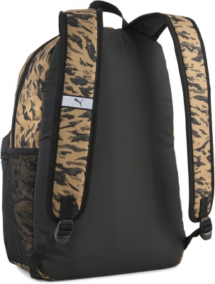 Rucsac sport Puma Phase, All-Over Print Black-Gold
