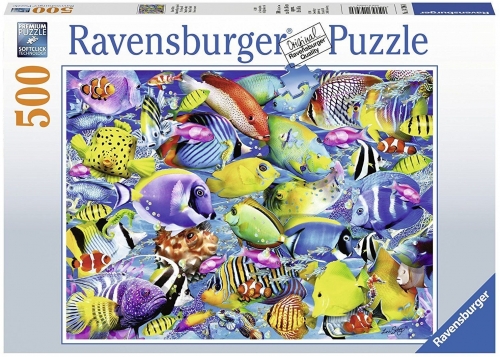 Puzzle Pesti Tropicali, 500 Piese Ravensburger