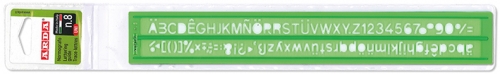 Sablon pentru cifre si litere, 8mm, verde, Arda