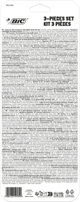 Set geometrie din rigla dubla 20 cm, echer 60º si raportor 180º