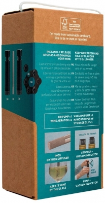 Set giftset pentru iubitorii de vin Airtender, aerare, vidare 