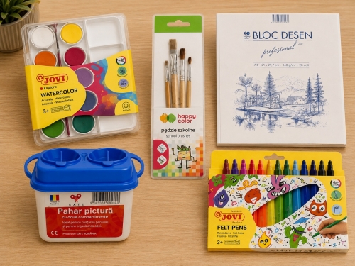 Pachet pentru desen si pictura