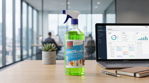 Solutie curatat geamuri EXTE Window Cleaner 1L cu pulverizator