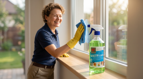 Solutie curatat geamuri EXTE Window Cleaner 1L cu pulverizator