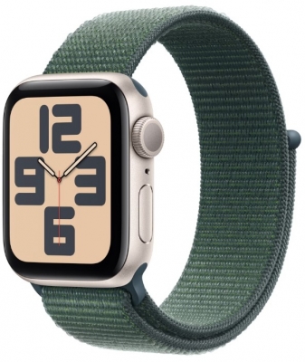 Apple Watch SE (2024), GPS, Carcasa Aluminiu, Sport Loop