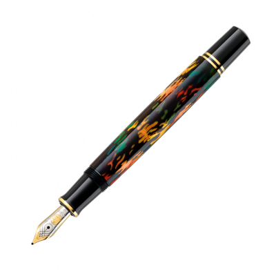 Stilou Souveran M600, Art Glauco Cambon, penita EF aur 14k, accesorii placate cu aur 24k, Editie Speciala, Pelikan