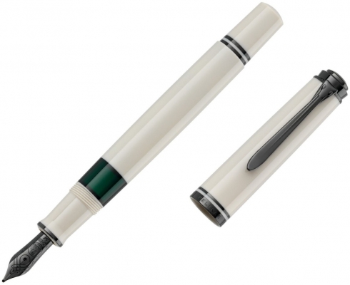 Stilou Souveran M670 F Editie Speciala Warm Grey, penita aur 14k, accesorii placate culoare negru, corp gri, Pelikan