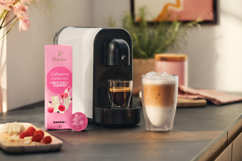 Cutie 10 capsule cafea Tchibo Cafissimo Espresso White Choc & Raspberry