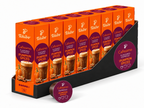 Cutie 10 capsule cafea Tchibo Cafissimo Espresso Pumpkin Spiced, 8 buc/set