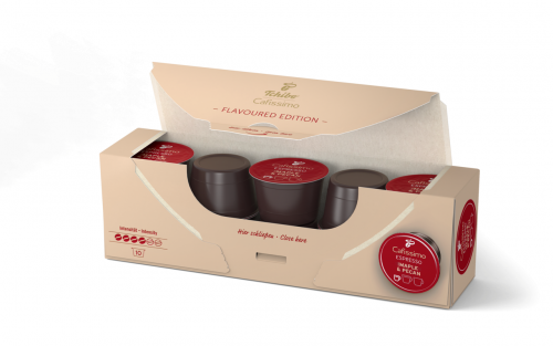 Cutie 10 capsule cafea Tchibo Cafissimo Espresso Maple & Pecan