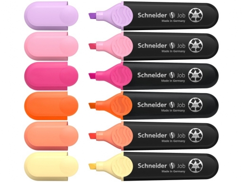 Textmarker Schneider Job Sunset Dreams 6 culori/set
