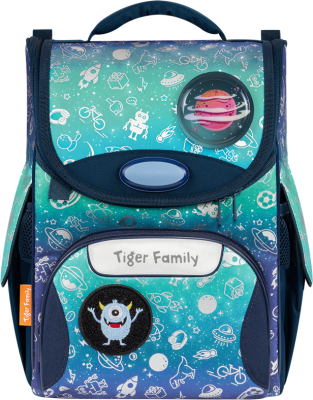Ghiozdan neechipat Nature Quest, Space Things, Go Green, Tiger