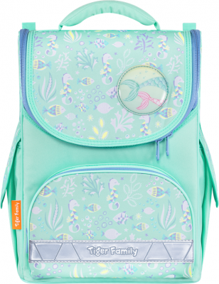 Ghiozdan neechipat Nature Quest Lite, Pearly Mermaid, Tiger