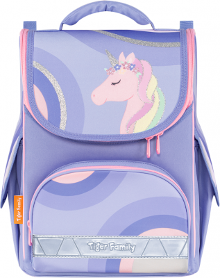 Ghiozdan neechipat Nature Quest Lite, Delicate Unicorn, Tiger