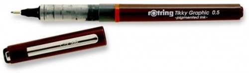 Liner calibrat Tikky Graphic 0.5 mm Rotring, negru