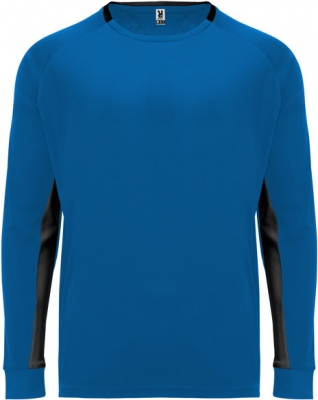 Tricou copii, cu maneca lunga, Porto, albastru-negru, Roly