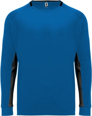 Tricou copii, cu maneca lunga, Porto, albastru-negru, Roly