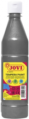 Vopsea tempera lichida, flacon 500 ml, argintie, Jovi