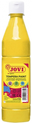 Vopsea tempera lichida, flacon 500 ml, galben, Jovi