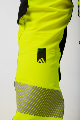Pantaloni cu buzunare Holster detasabile, Clasa 1, Galben/Negru, Regular, Portwest EV4