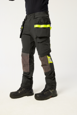 Pantaloni de lucru stretch Holster, Negru, Regular, Portwest EV4