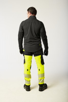 Pantaloni cu buzunare Holster detasabile, Clasa 1, Galben/Negru, Regular, Portwest EV4