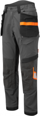 Pantaloni de lucru stretch Holster, Gri metalic, Short, Portwest EV4