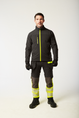 Pantaloni cu buzunare Holster detasabile, Clasa 1, Galben/Negru, Regular, Portwest EV4