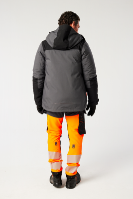 Pantaloni cu buzunare Holster detasabile, Clasa 1, Portocaliu/Gri, Regular, Portwest EV4