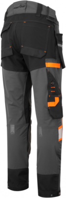Pantaloni de lucru stretch Holster, Gri metalic, Short, Portwest EV4