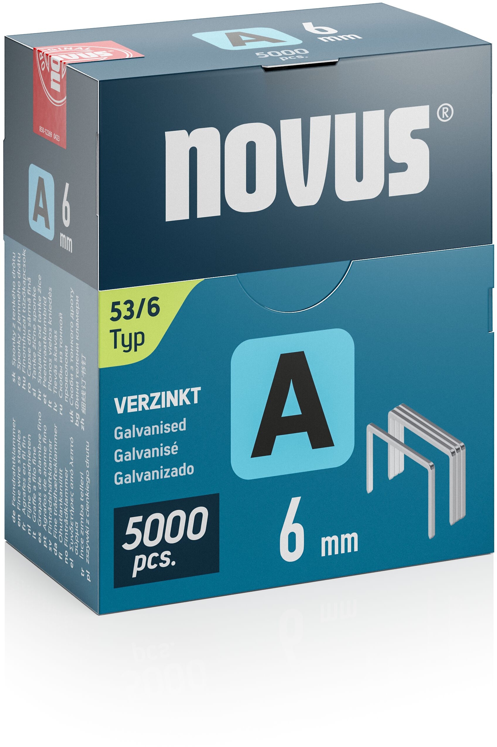 Capse Novus din sarma subtire, A tip 53 6 mm, 5000 buc/cutie - BNB