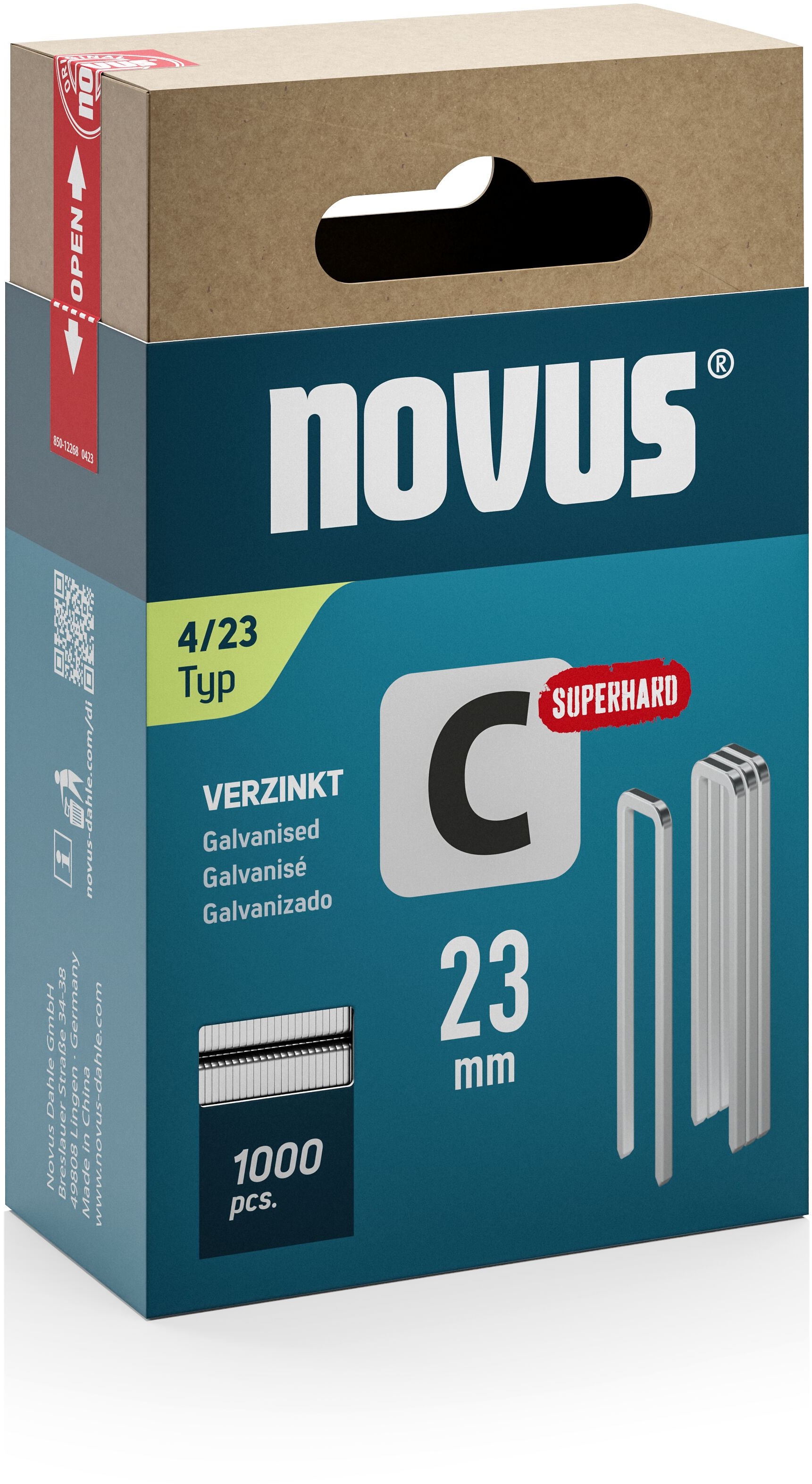 Capse Novus coroana ingusta, C tip 4, 23 mm, 1000 buc/cutie - BNB