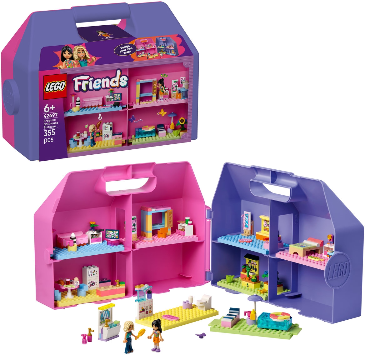 Valiza-casuta de papusi creativa 42697 LEGO Friends - BNB